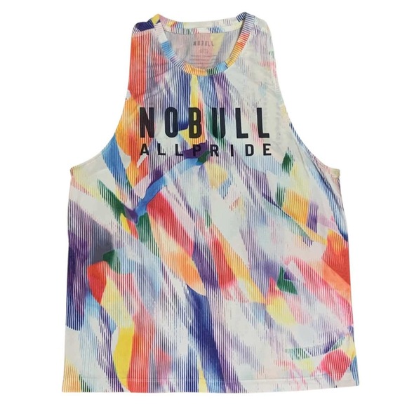 NOBULL Tops - NOBULL Muscle Tank Women Large Rainbow All Pride Graphic Sleeveless Gym Top